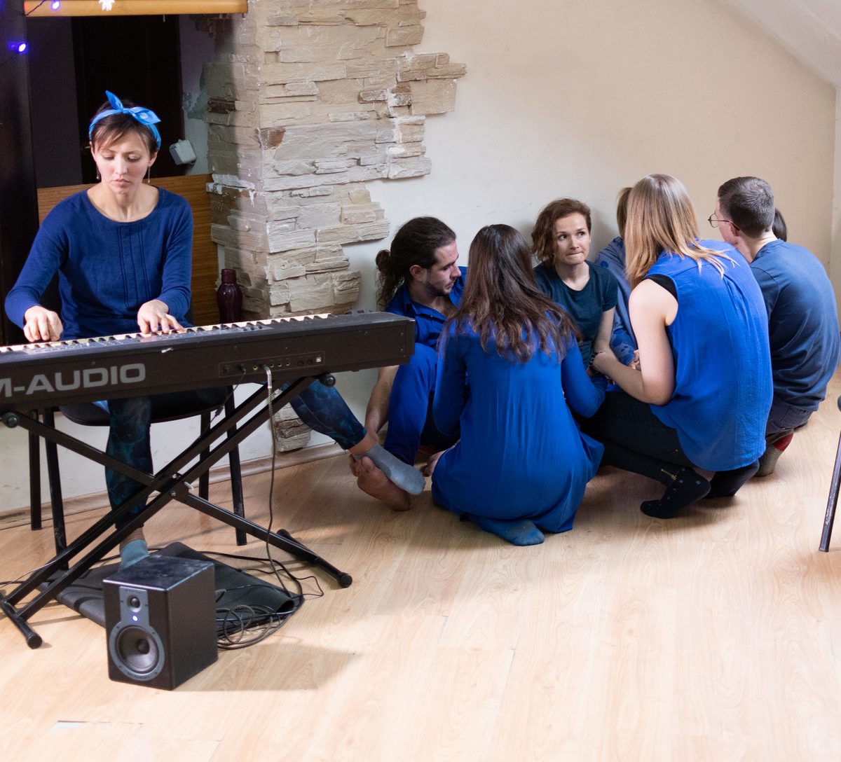 Ensayo de Teatro Playback con música en vivo